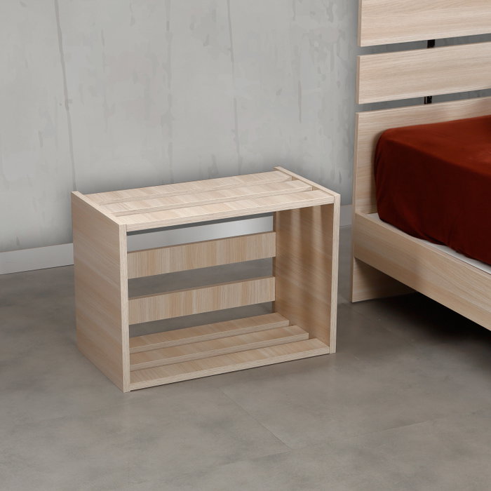 Hanah Home Fuga - Mesilla de noche Roble
